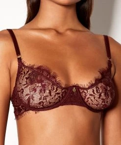 Dainty Bra Burgundy