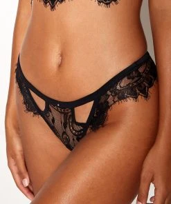 Be Mine Briefs Black All Lingerie