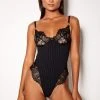 Bliss All Lingerie Demi Bodysuit Black