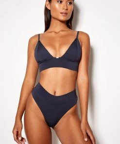 For You Bikini High Waist Deep Blue All Swimwear