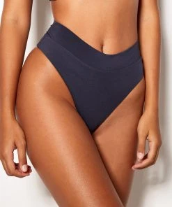 For You Bikini High Waist Deep Blue All Swimwear