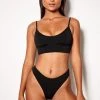 For You Bikini All Swimwear Crop Black