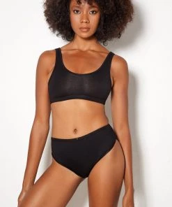 Les Girls New Live In Slip On Bralette Black