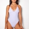 So Chic Plunge One Piece Lilac New Seaside