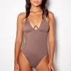 So Chic Plunge One Piece Cacao