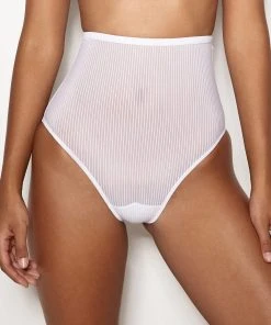 Elle High Waist White All Lingerie